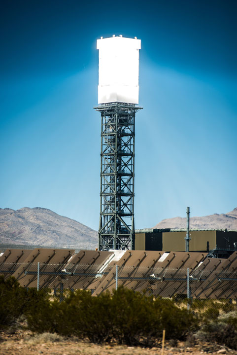 Le fonctionnement d'une centrale solaire