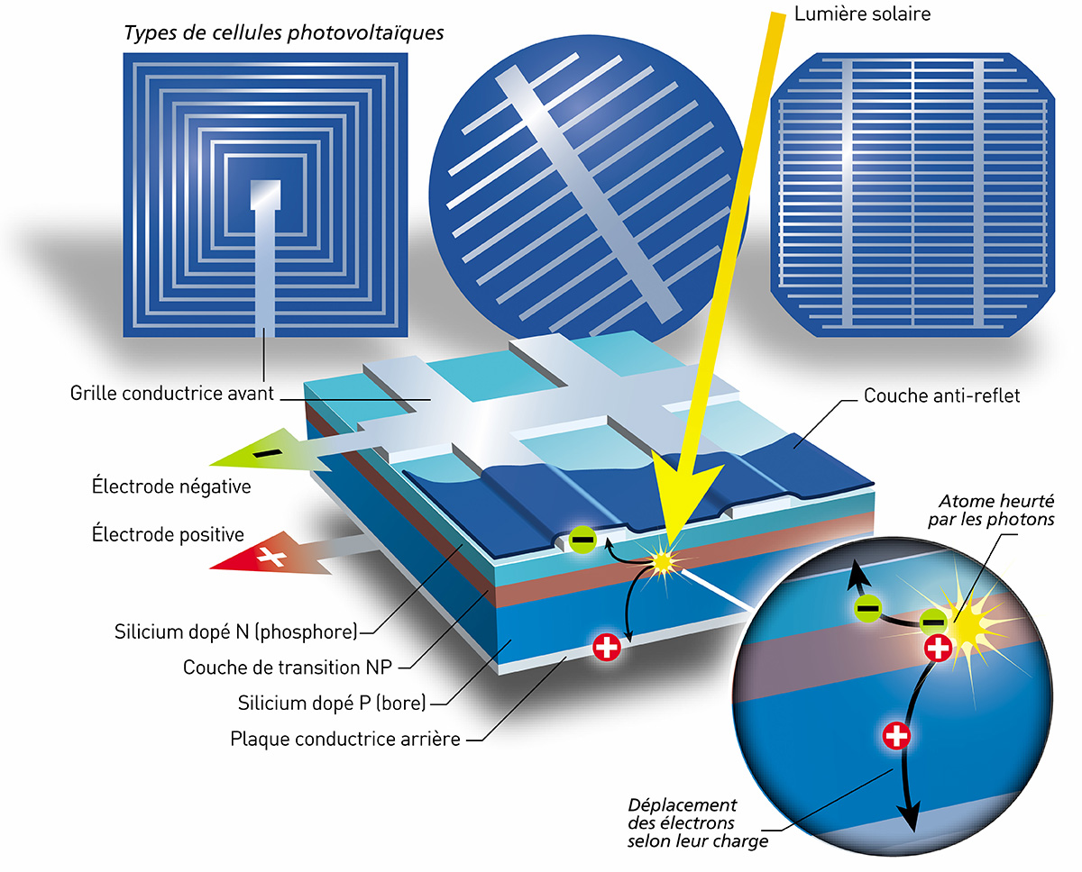 Composition de la cellule solaire